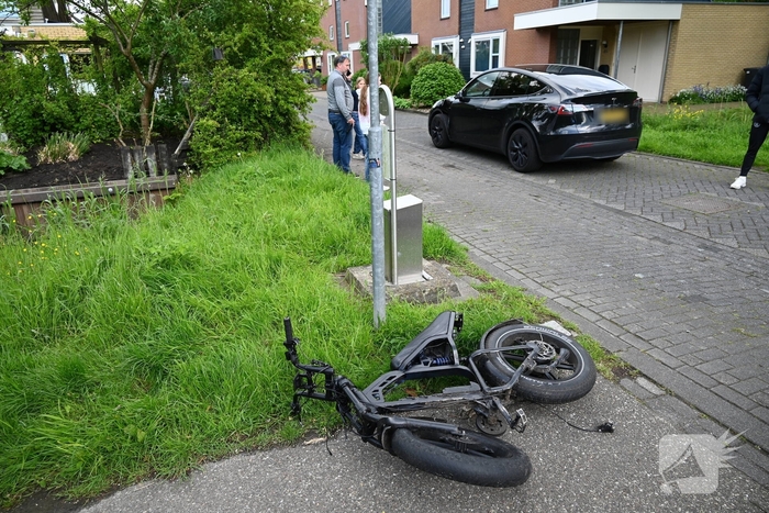 Fatbiker gewond bij botsing met auto