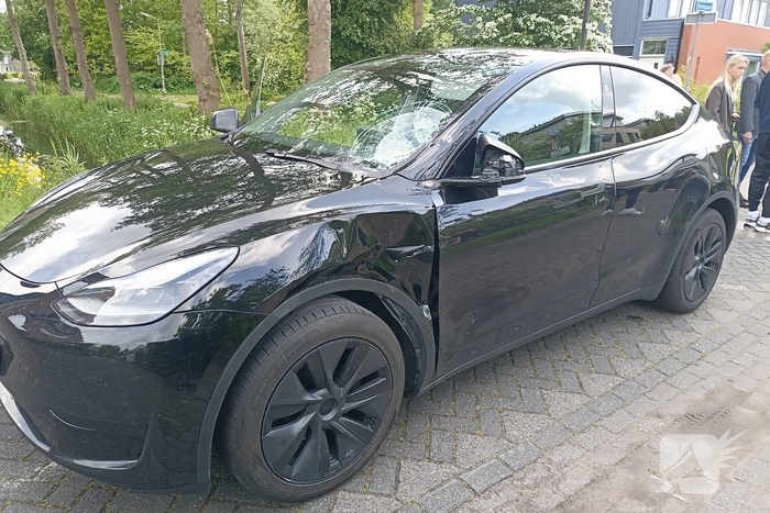 Fatbiker gewond bij botsing met auto