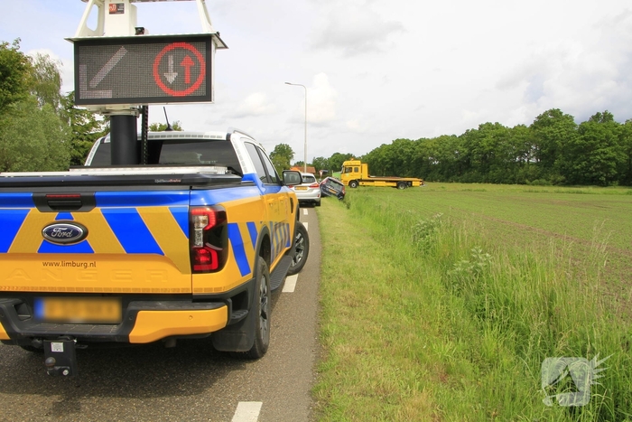 Bestuurder raakt van de weg na black-out