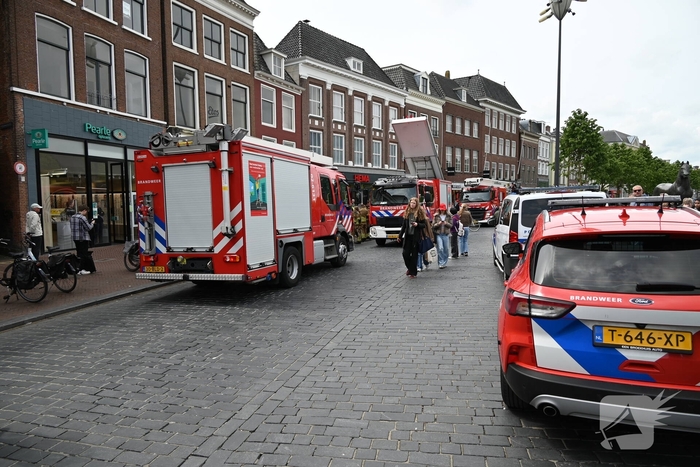 Brand in winkel aan de Nieuwestad
