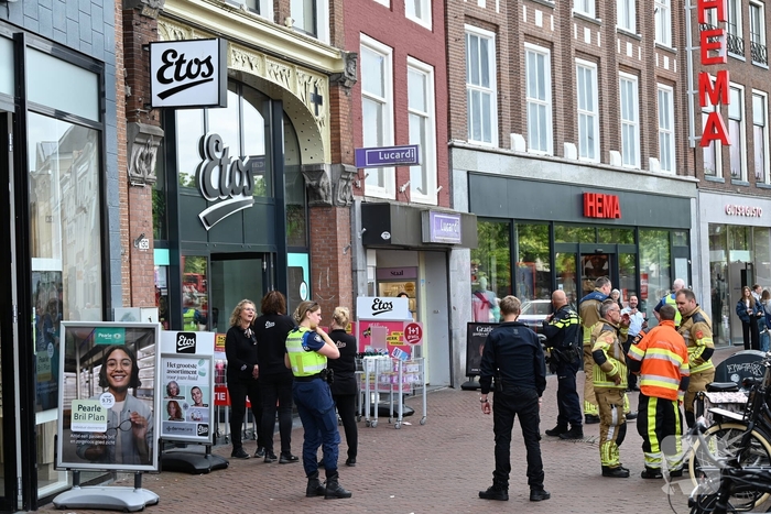 Brand in winkel aan de Nieuwestad