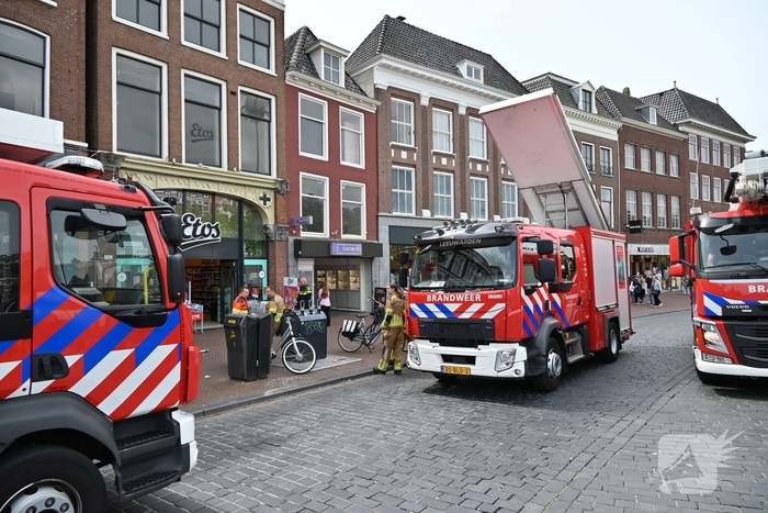 Brand in winkel aan de Nieuwestad