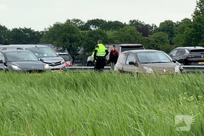 Kopstaartaanrijding leidt tot lange files