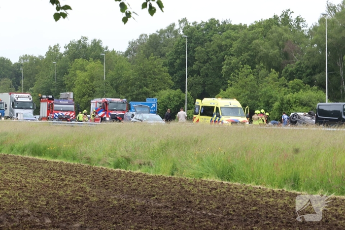 Traumahelikopter ingezet bij aanrijding