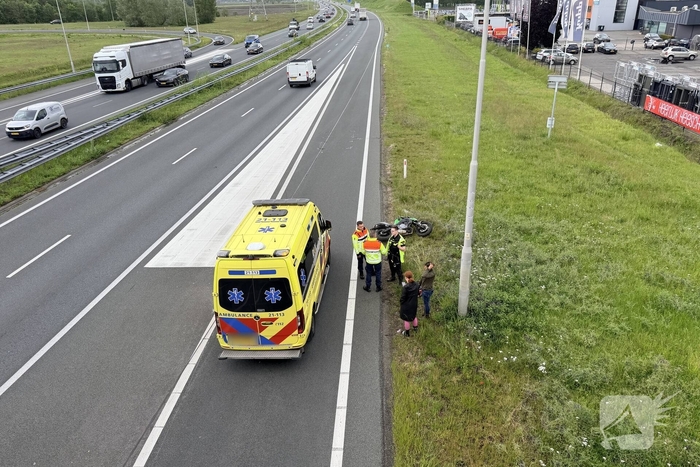 Motorrijder raakt gewond bij ongeval