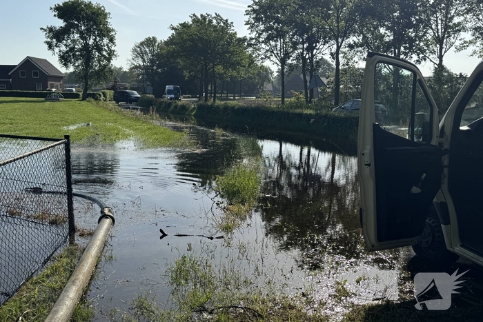 Forse waterlekkage zorgt voor problemen in buitengebied