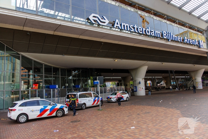 Aanrijding tussen trein en persoon in Amsterdam
