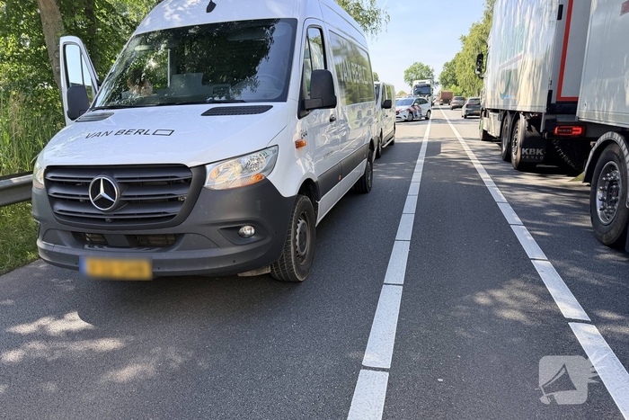 Ongeval tussen bestelbussen zonder gewonden