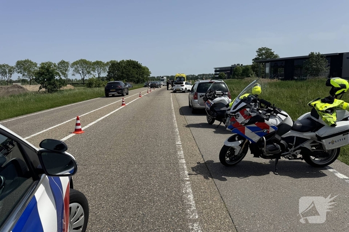 Forse aanrijding veroorzaakt verkeershinder