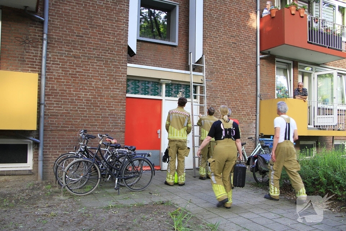 Kinderen helpen brandweer bij bevrijding van vastzittende kraai