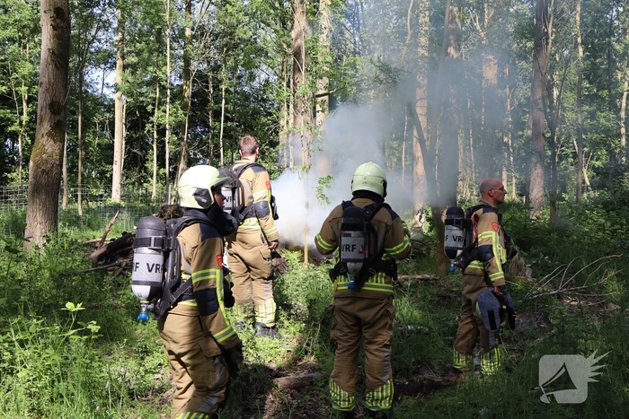 Twee branden in bosgebied geblust