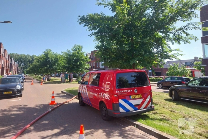Flinke brand op dak van woning