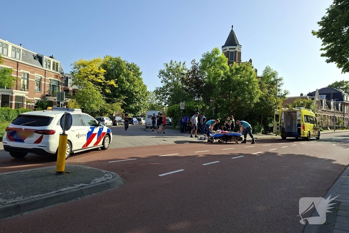 Fietser gewond bij aanrijding met motorrijder