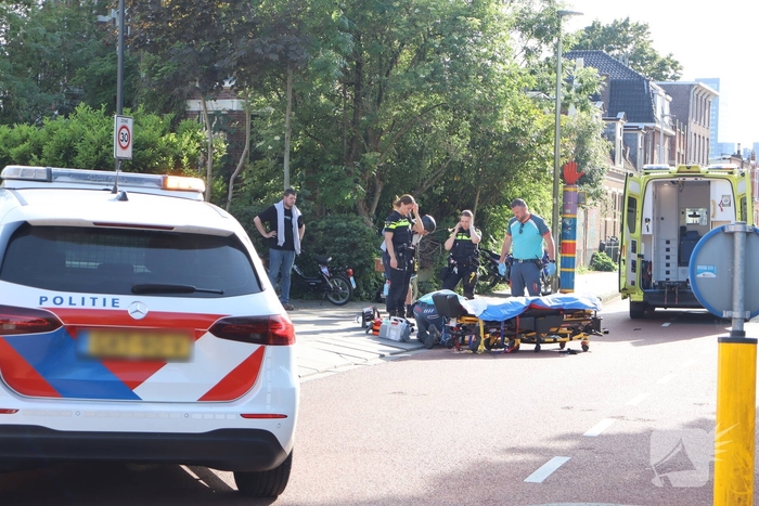 Fietser gewond bij aanrijding met motorrijder
