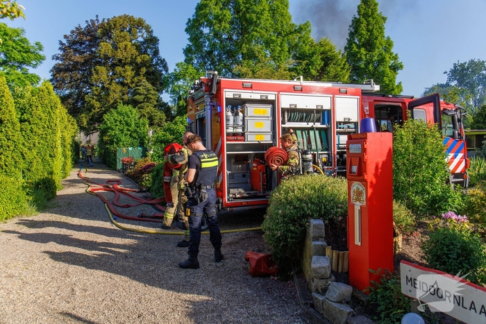 Buitenbrand verwoest huisje op recreatiepark