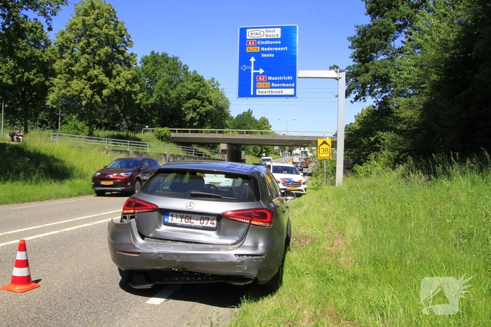 Aanrijding tussen voertuigen leidt tot lichte verkeershinder