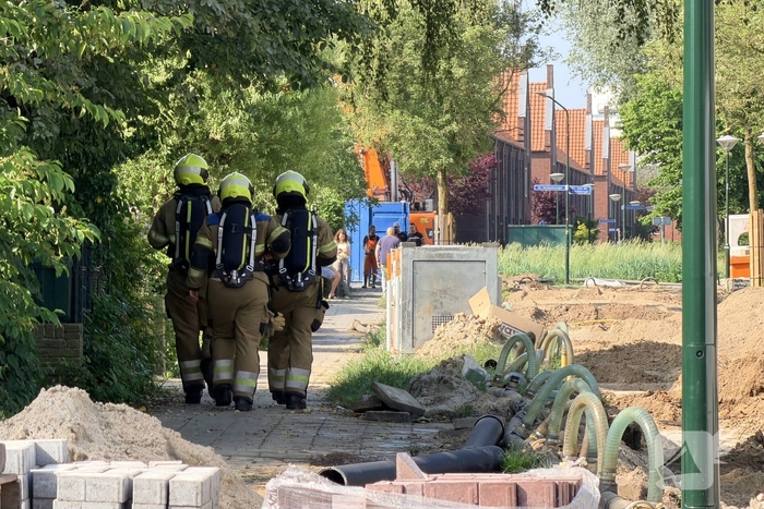 Gaslek tijdens graafwerkzaamheden veroorzaakt gevaarlijke situatie