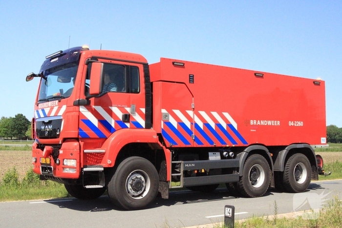 Brand in heftruck tijdens werkzaamheden