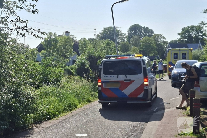 Scootmobielrijder in water terechtgekomen