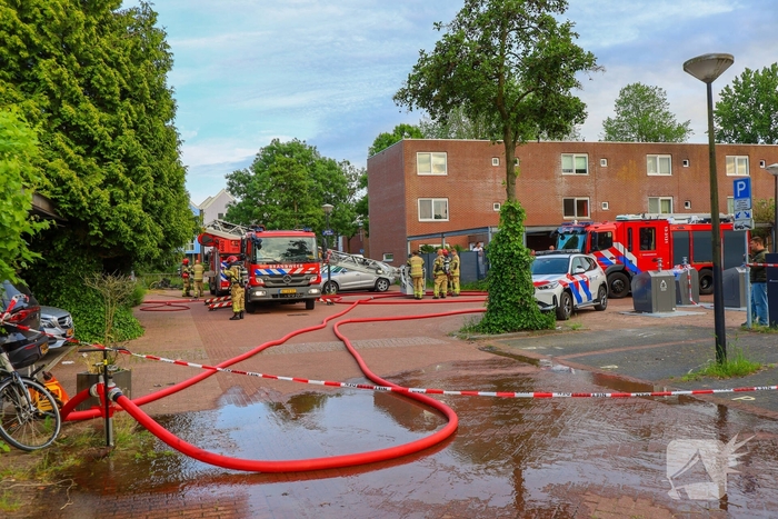 Woningbrand op bovenverdieping geblust