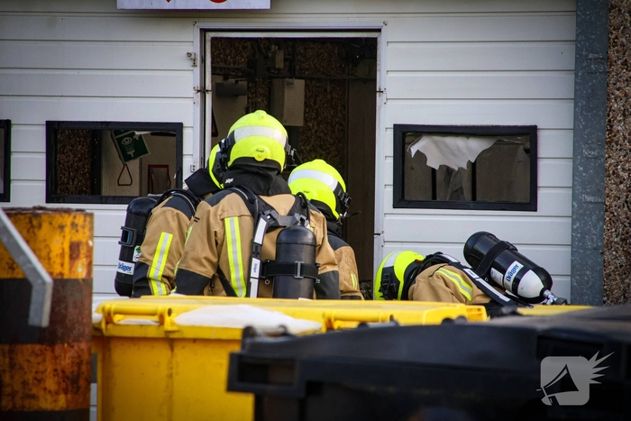 Brand in chemisch depot op gemeentewerf