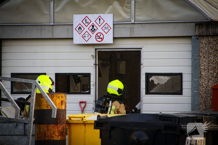Brand in chemisch depot op gemeentewerf