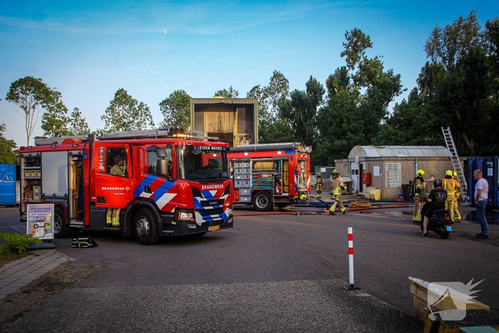 Brand in chemisch depot op gemeentewerf