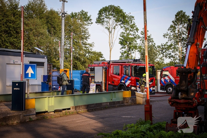 Brand in chemisch depot op gemeentewerf