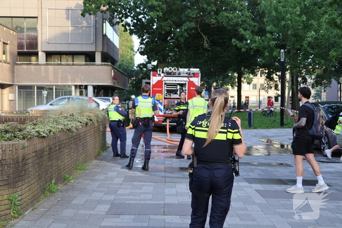 Fietsenhok gaat volledig in vlammen op