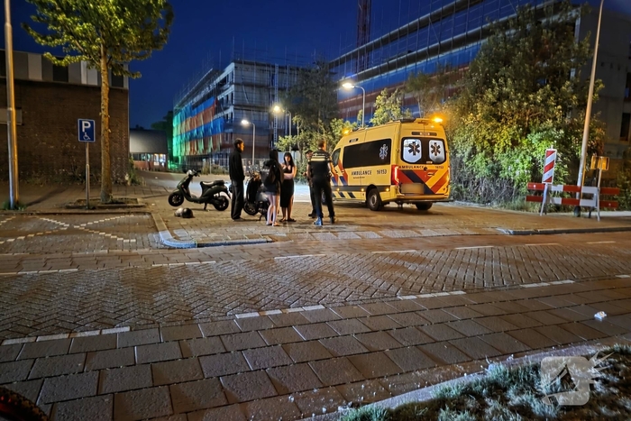 Scooters botsen met letsel en aanhouding