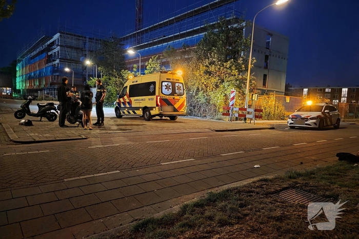 Scooters botsen met letsel en aanhouding