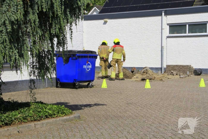 Gaslek tijdens graafwerkzaamheden