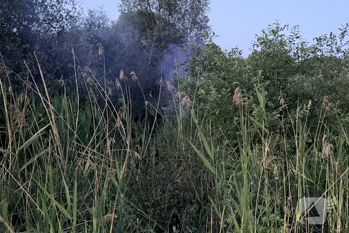 Buitenbrand langs fietspad