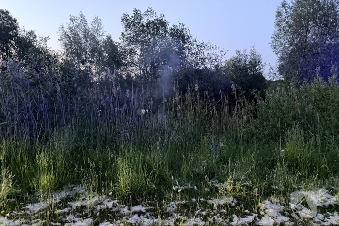 Buitenbrand langs fietspad