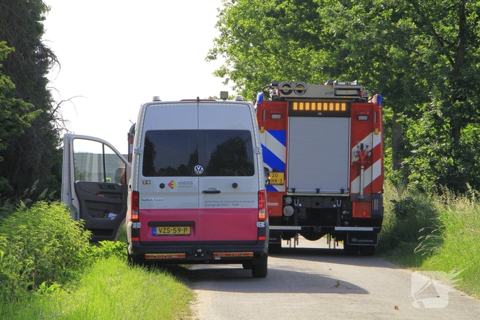 Gasleiding beschadigd bij graafwerkzaamheden
