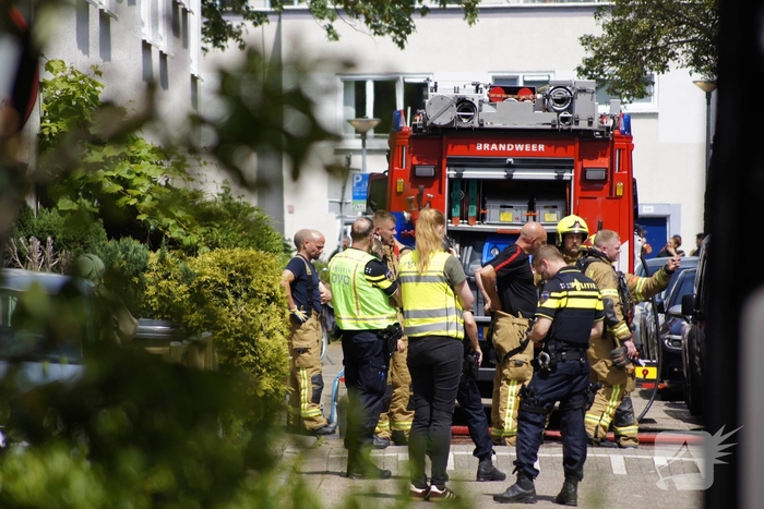 Flinke brand in meterkast van portiekwoning