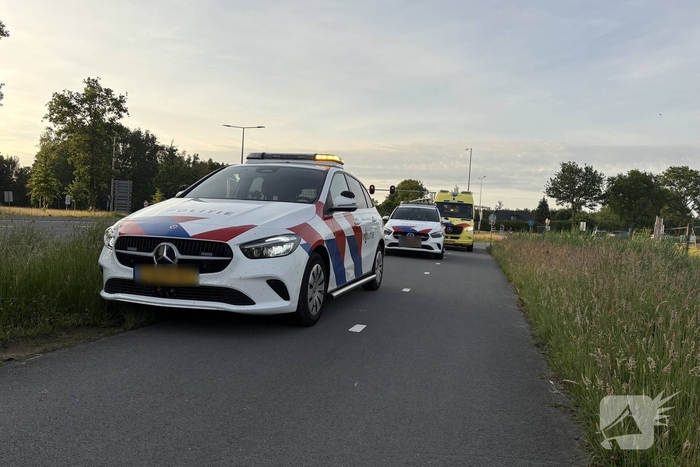 Scooterrijder raakt de controle kwijt en komt ten val
