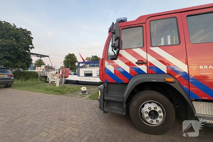 Brand op boot snel geblust
