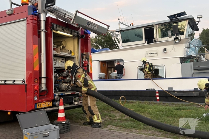 Brand op boot snel geblust