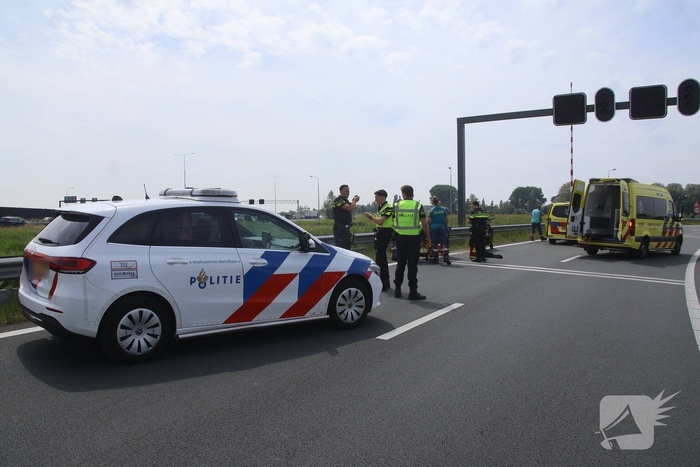 Wederom ongeval met motor nabij Corbulo tunnel