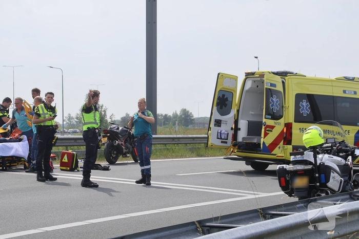 Wederom ongeval met motor nabij Corbulo tunnel