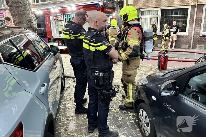 Brandweer ingezet voor brand in portiek