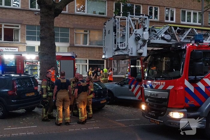 Brandweer ingezet voor brand in portiek