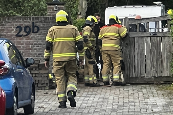 Gasleiding geraakt tijdens graafwerkzaamheden