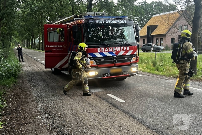 Gasleiding geraakt tijdens graafwerkzaamheden