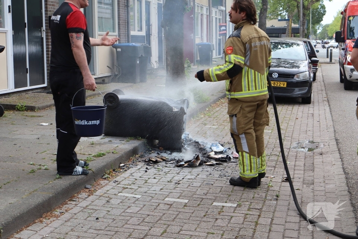 Containerbrand vergt inzet van brandweer