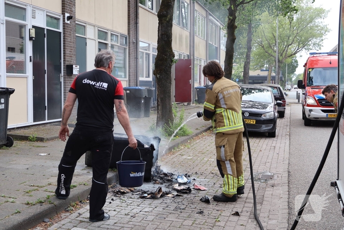 Containerbrand vergt inzet van brandweer