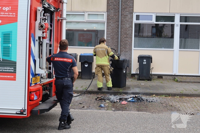 Containerbrand vergt inzet van brandweer