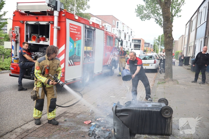 Containerbrand vergt inzet van brandweer