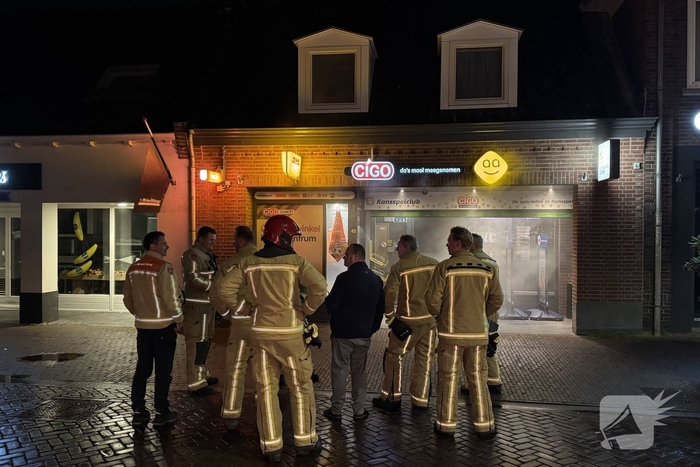 Alarmsysteem veroorzaakt rookontwikkeling in winkel